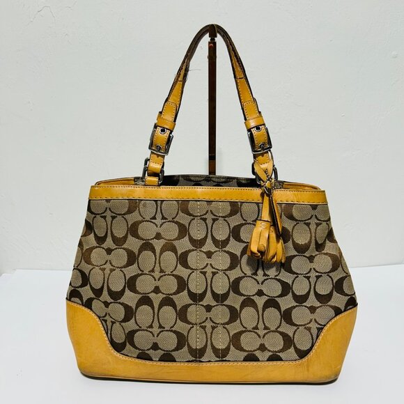Coach Handbags - Coach Signature Canvas Tote Bag